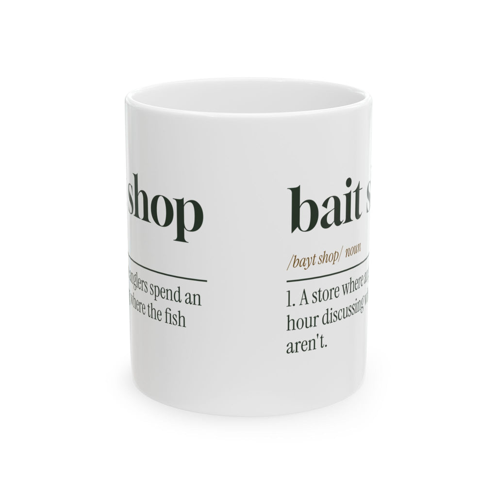 Funny Fishing Coffee Mug Bait Shop Definition For Anglers