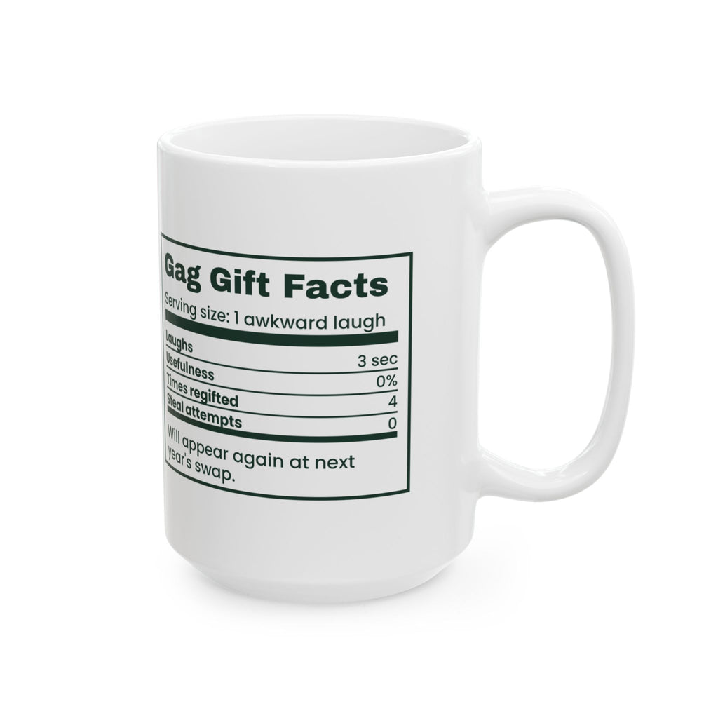 Funny White Elephant Coffee Mug Gag Gift Facts Back Again Next Year