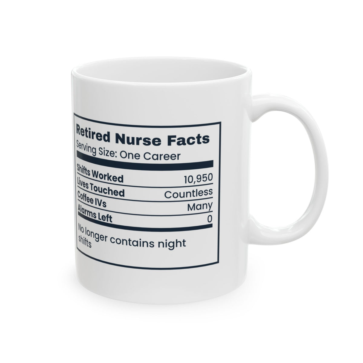 Retired Nurse Coffee Mug No Night Shifts