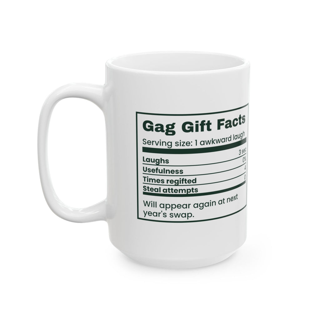 Funny White Elephant Coffee Mug Gag Gift Facts Back Again Next Year