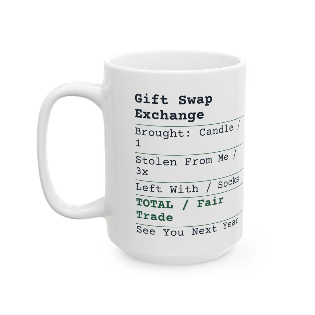 Funny White Elephant Coffee Mug Stolen From Me 3x Left With Socks