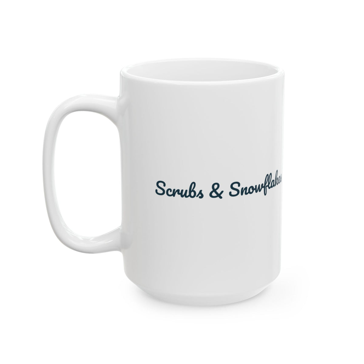Christmas Nurse Coffee Mug Scrubs And Snowflakes For Nurses