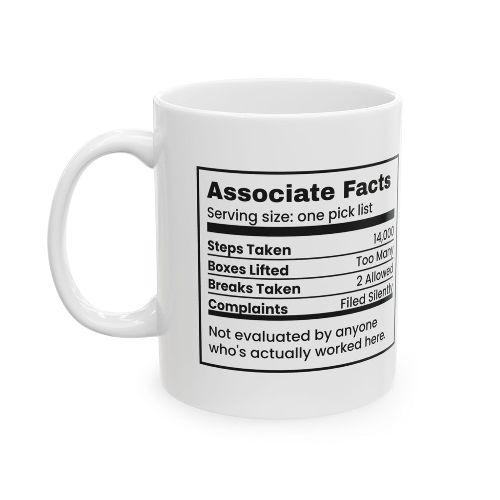Warehouse Worker Coffee Mug Associate Facts 14000 Steps