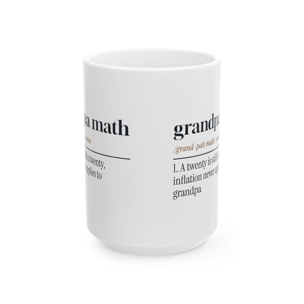Funny Grandpa Math Dictionary Coffee Mug For Grandpa