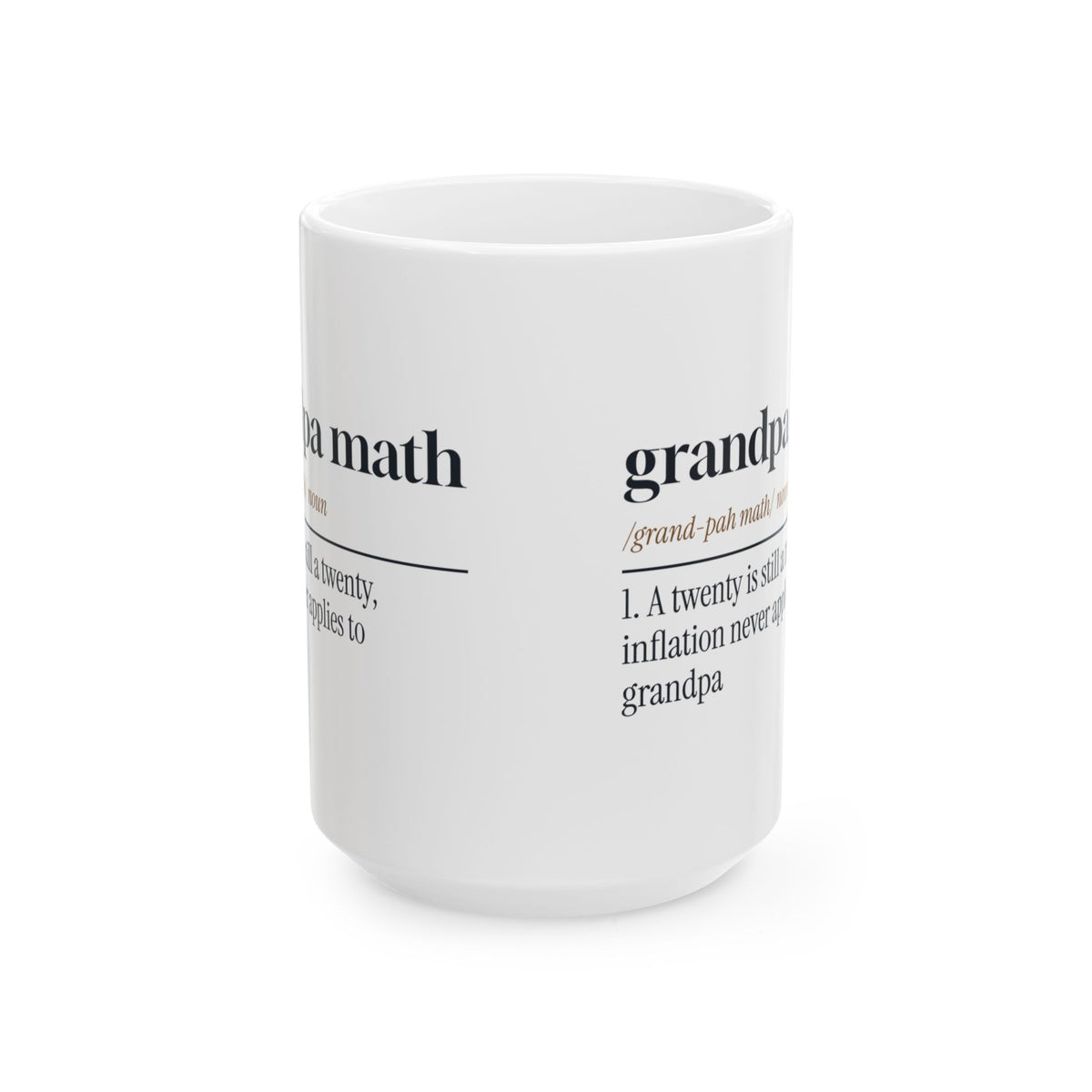 Funny Grandpa Math Dictionary Coffee Mug For Grandpa