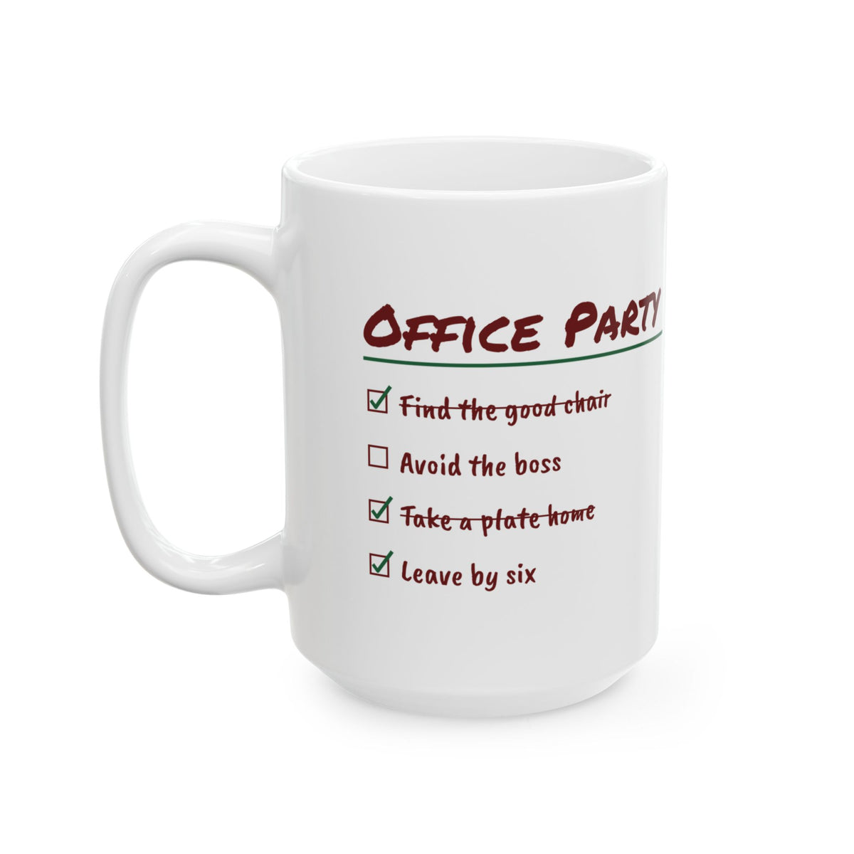 Funny Christmas Coworker Coffee Mug Take A Plate Home Leave By Six
