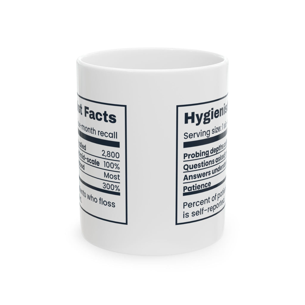 Funny Dental Hygienist Mug Hygienist Facts Fluent In Mid Cleaning Mumble
