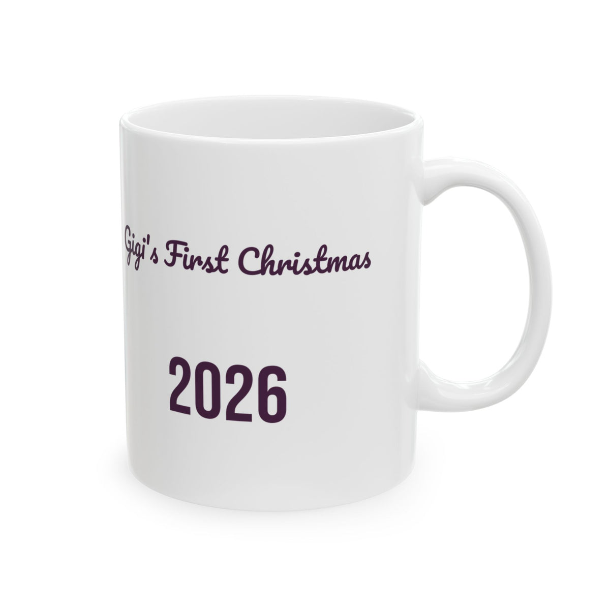 Gigi's First Christmas 2026 Coffee Mug For New Grandmother