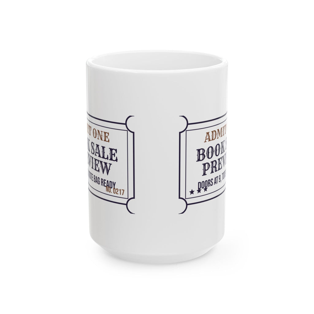 Funny Book Lover Coffee Mug Tote Bag Ready Ticket For Used Book Fans