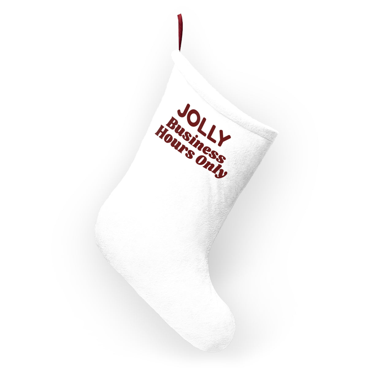 Funny Office Christmas Stocking Jolly Business Hours Only