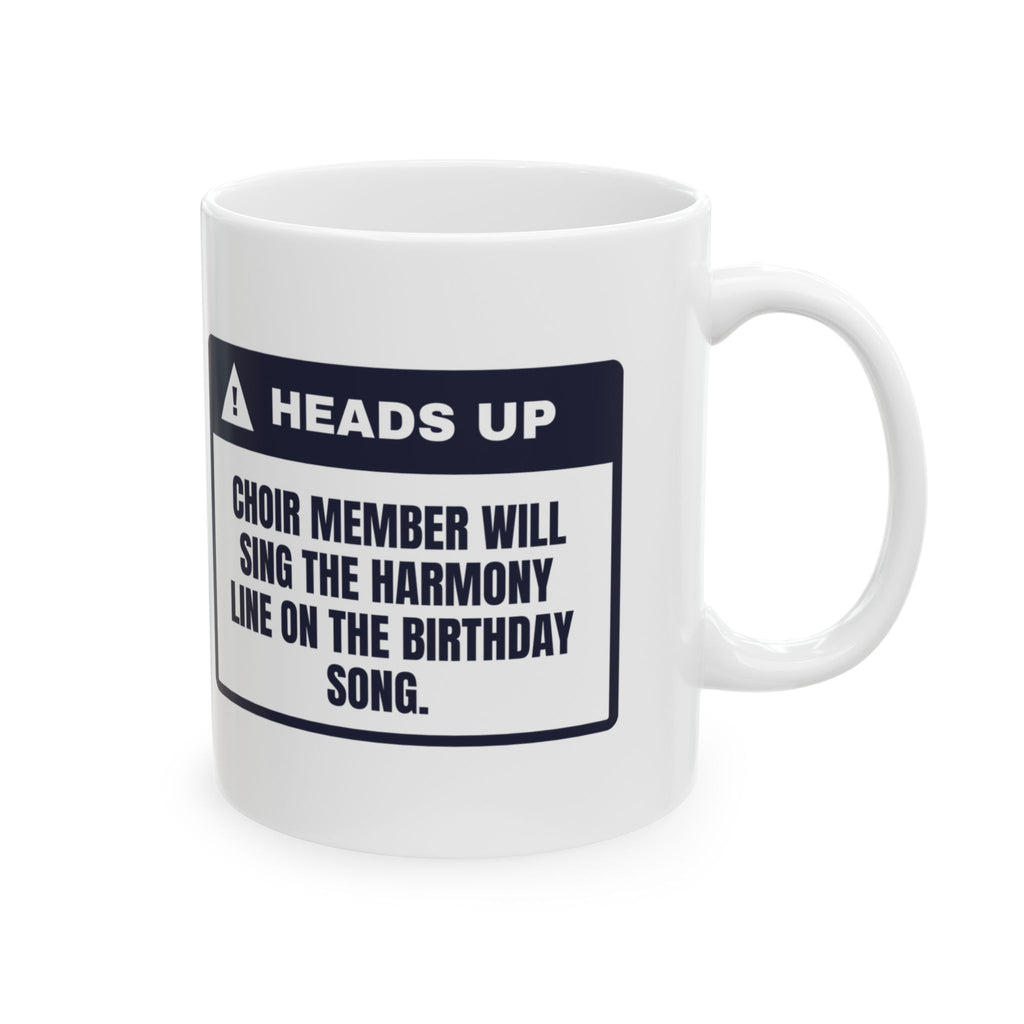 Funny Choir Coffee Mug Sings Harmony On Happy Birthday For Singers