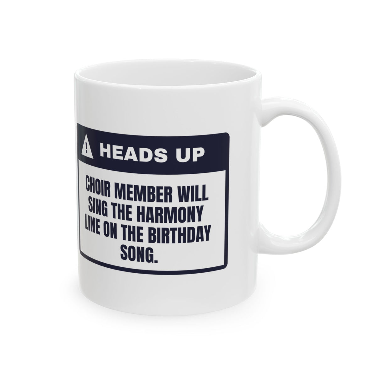 Funny Choir Coffee Mug Sings Harmony On Happy Birthday For Singers