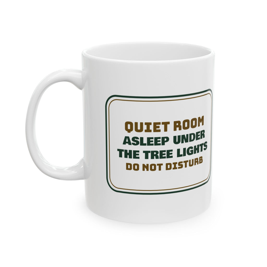 Introvert Christmas Coffee Mug Asleep Under The Tree Lights Do Not Disturb