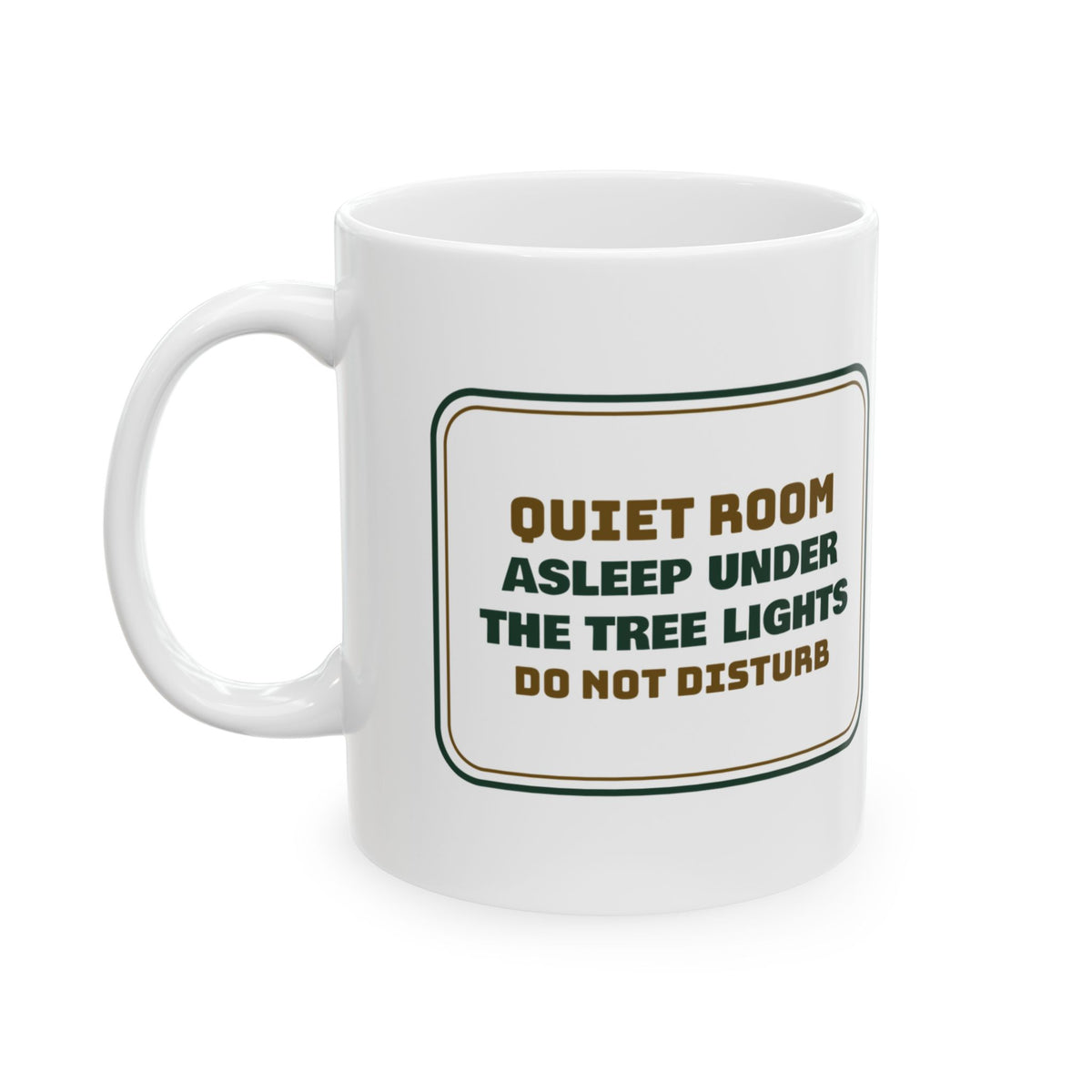 Introvert Christmas Coffee Mug Asleep Under The Tree Lights Do Not Disturb