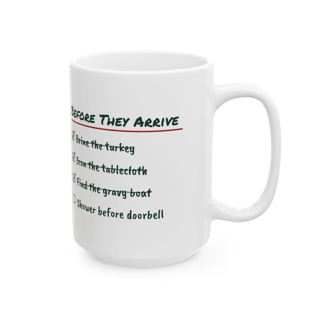 Funny Christmas Coffee Mug Before They Arrive Checklist For Hosts