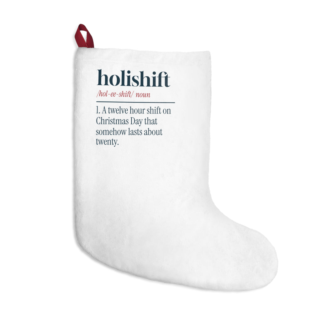 Funny Christmas Nurse Christmas Stocking Holishift Dictionary Definition