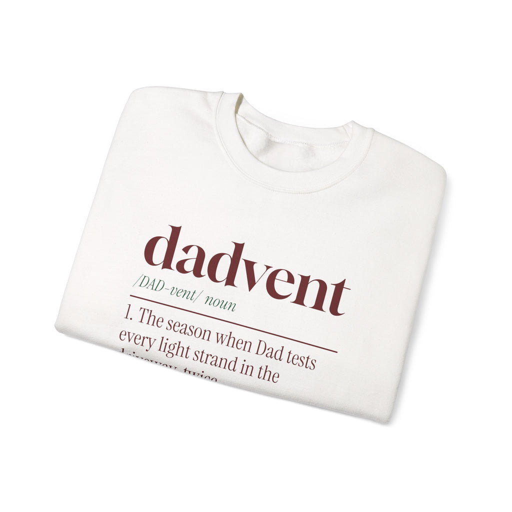 Funny Christmas Dad Sweatshirt Dadvent Dictionary Definition