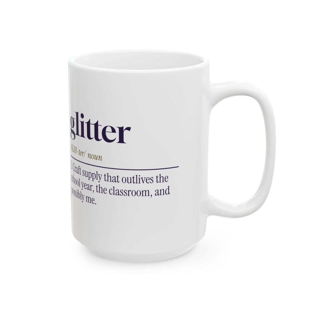 Funny Glitter Dictionary Coffee Mug For Teachers
