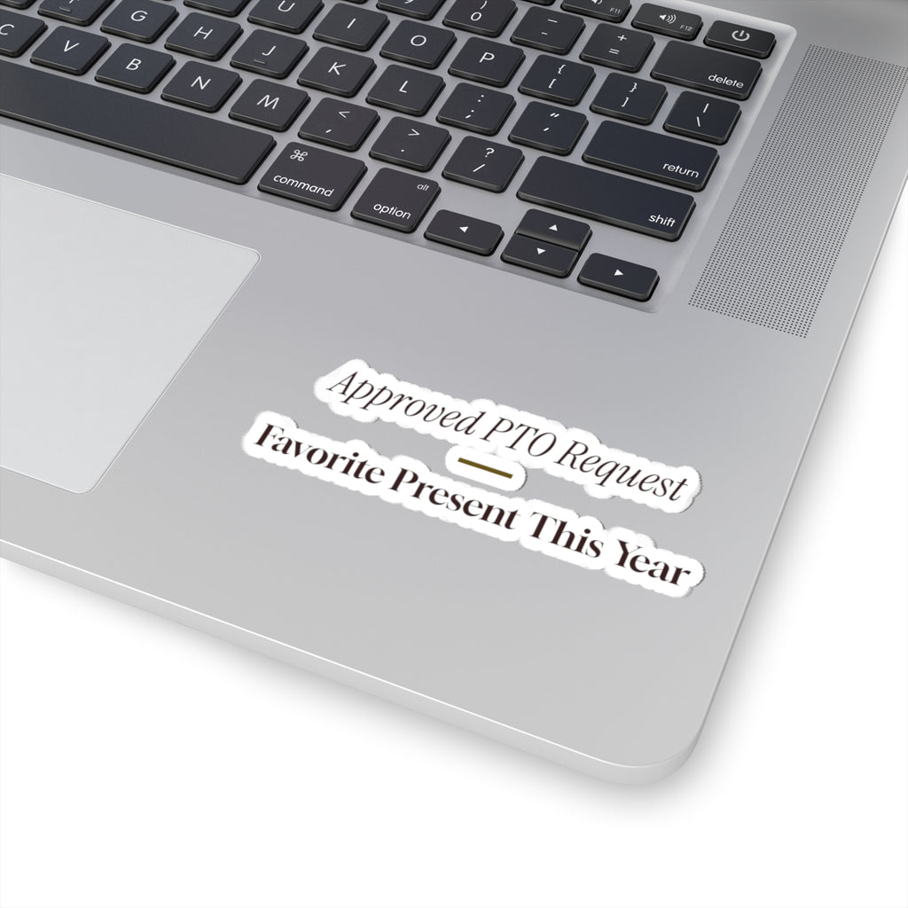 Funny Christmas Coworker Sticker Approved PTO Request