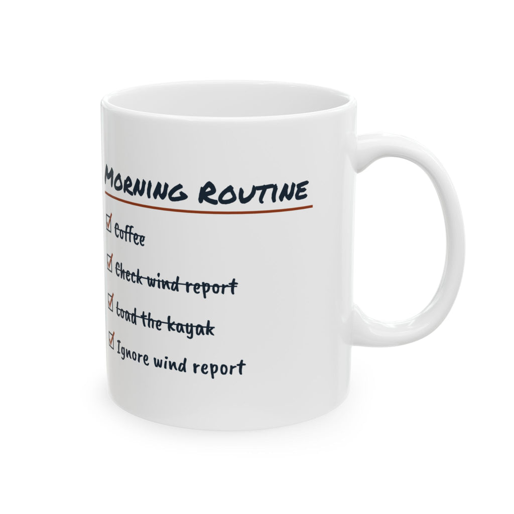 Kayaking Coffee Mug Ignore The Wind Report
