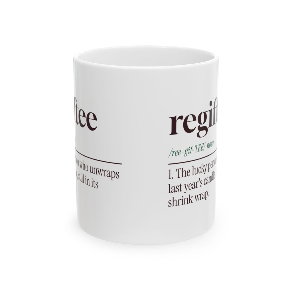 Funny White Elephant Coffee Mug Regiftee Definition For Yankee Swap