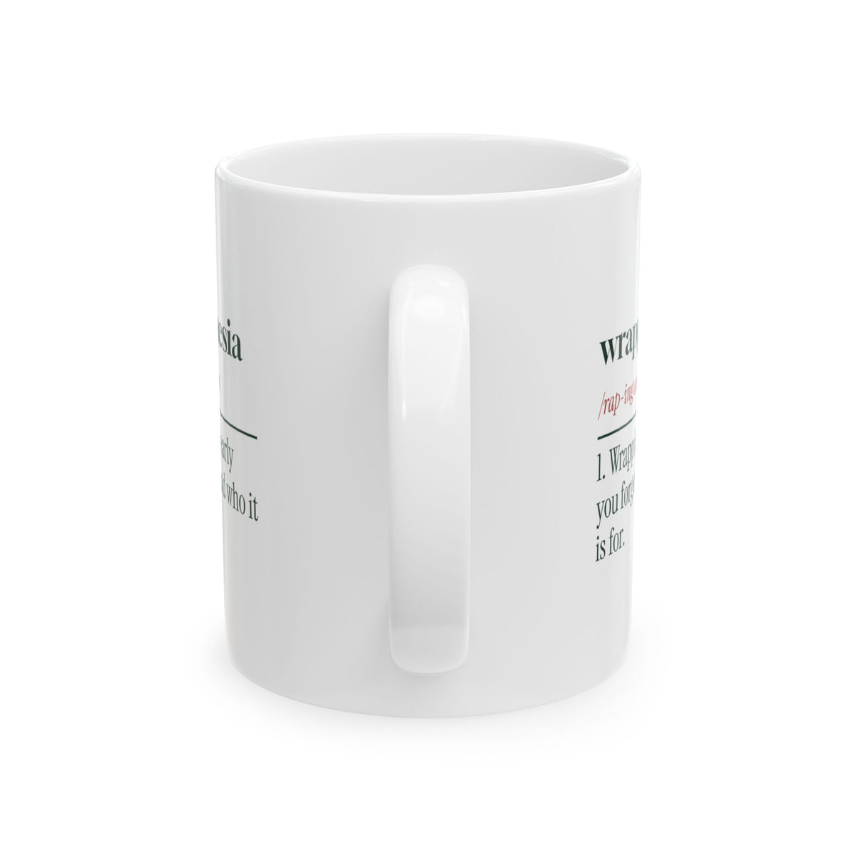 Funny Christmas Coffee Mug Wrapping Amnesia Dictionary For Shoppers