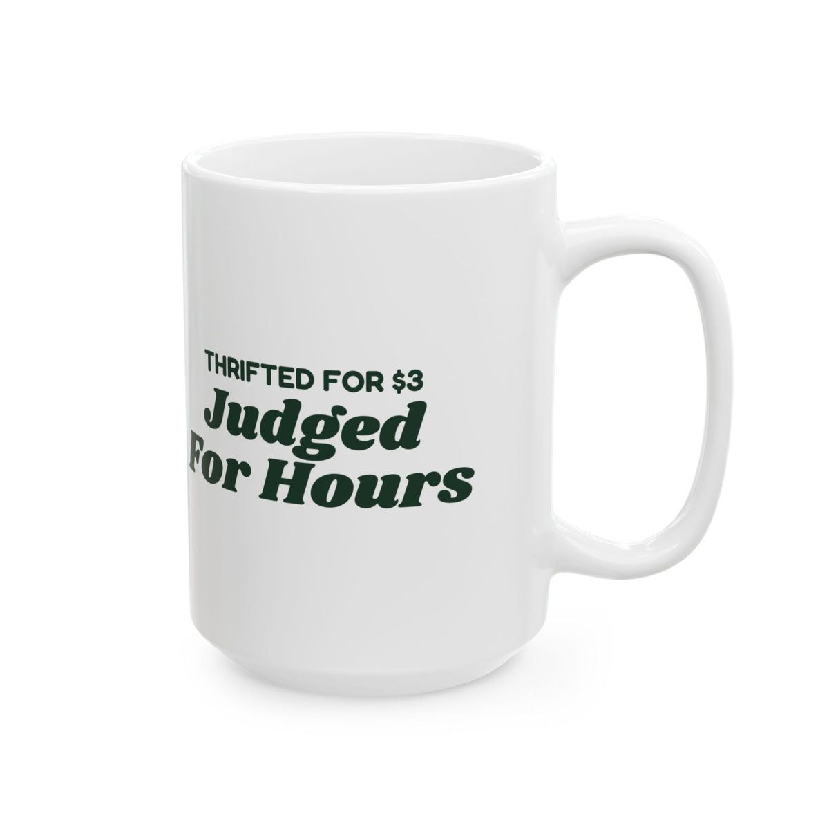 Funny Ugly Sweater Coffee Mug Thrifted For 3 Dollars Judged For Hours