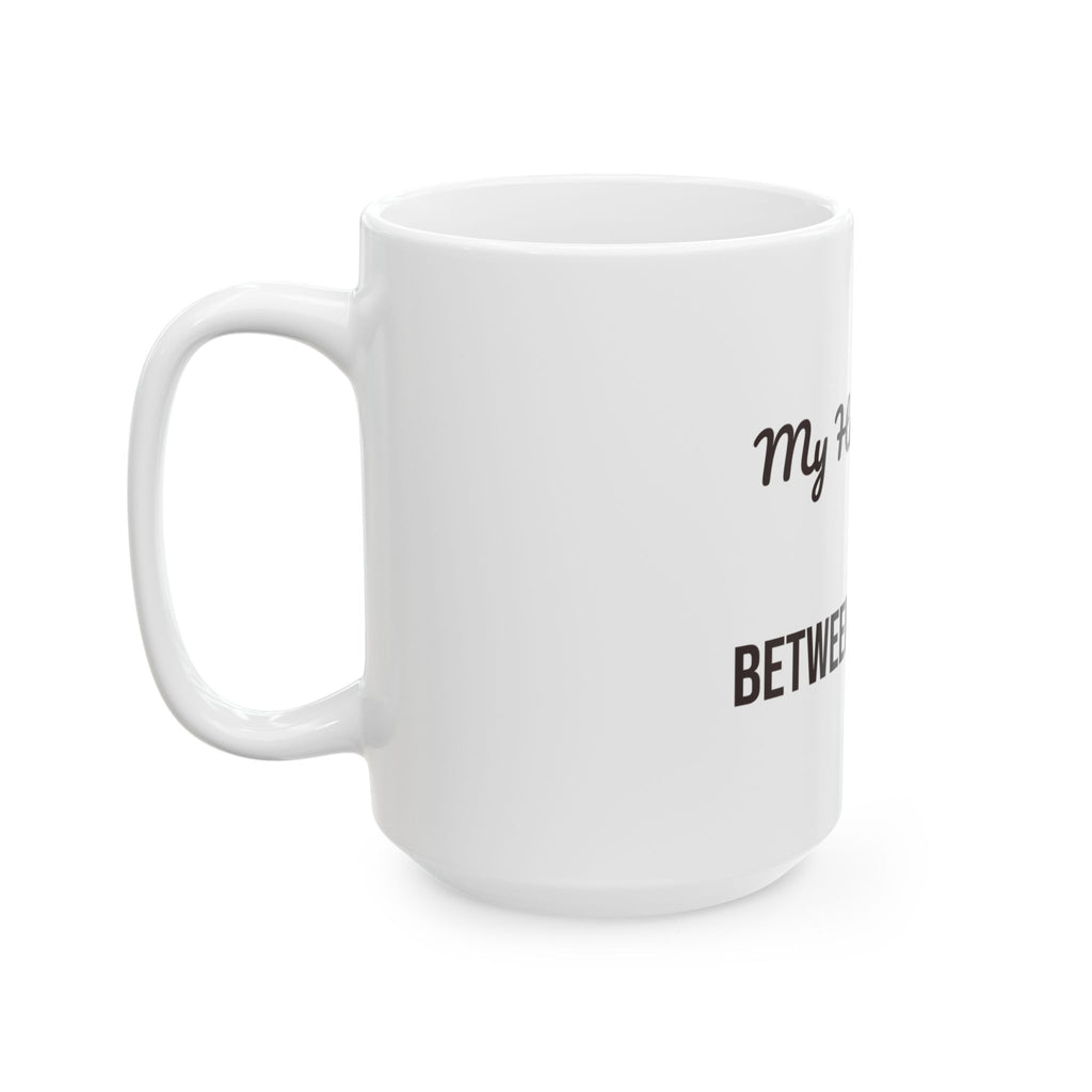 Funny Book Lover Mug My Happy Place Between The Pages