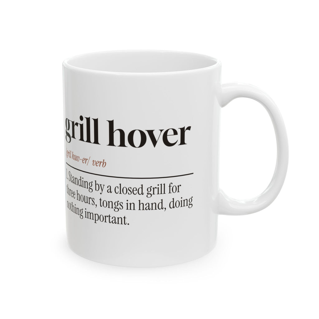 Funny BBQ Mug Grill Hover Dictionary Definition For Grill Lovers