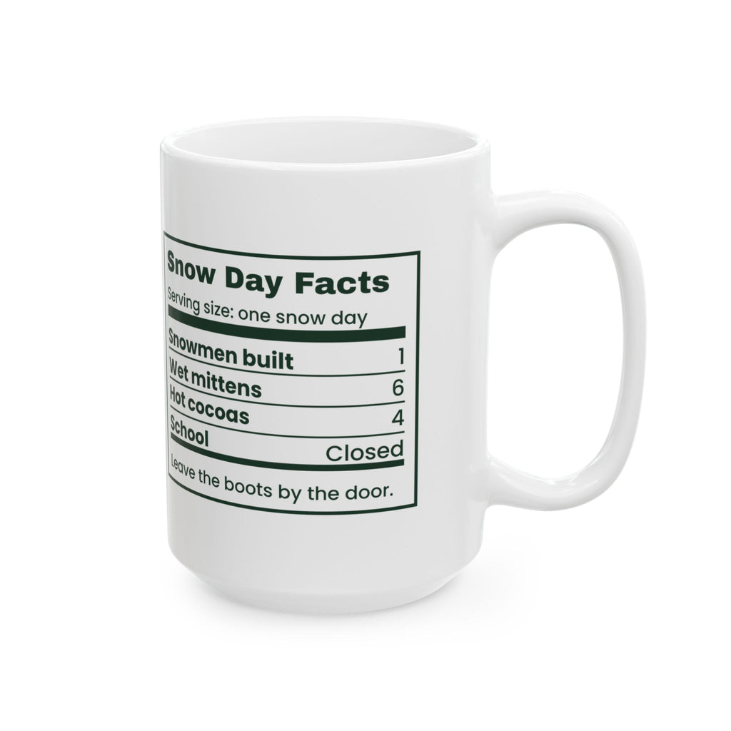 Hot Cocoa Coffee Mug Snow Day Nutrition Facts For Winter Lovers