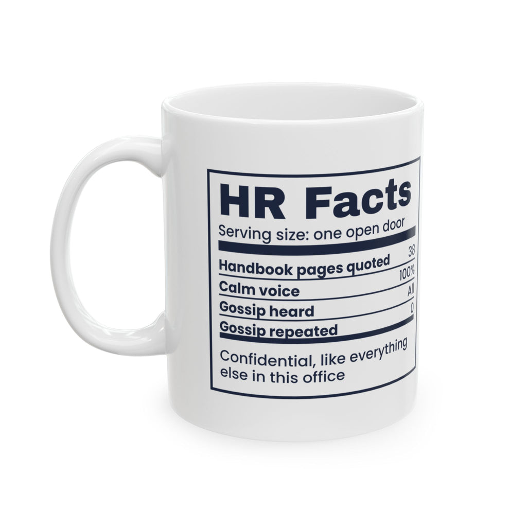 Funny Human Resources Mug HR Facts Gossip Heard All For HR Managers