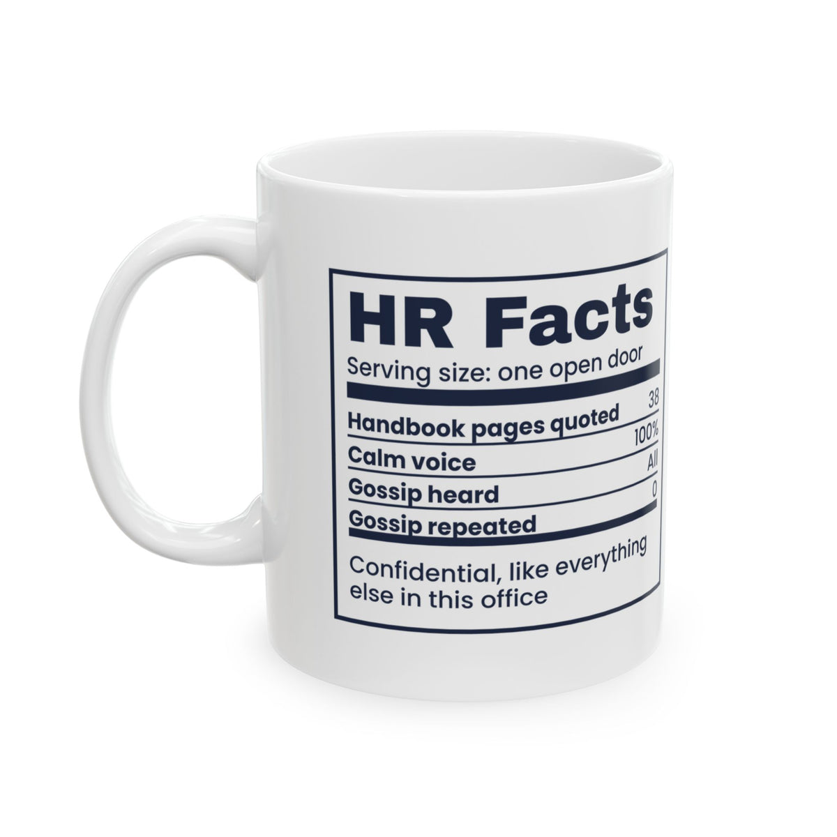 Funny Human Resources Mug HR Facts Gossip Heard All For HR Managers