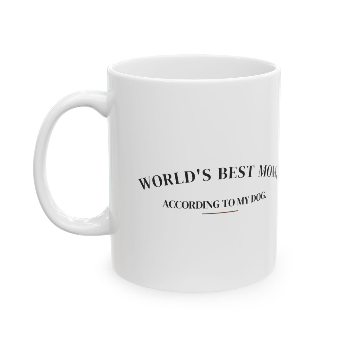 Worlds Best Mom According To My Dog Coffee Mug For Dog Moms