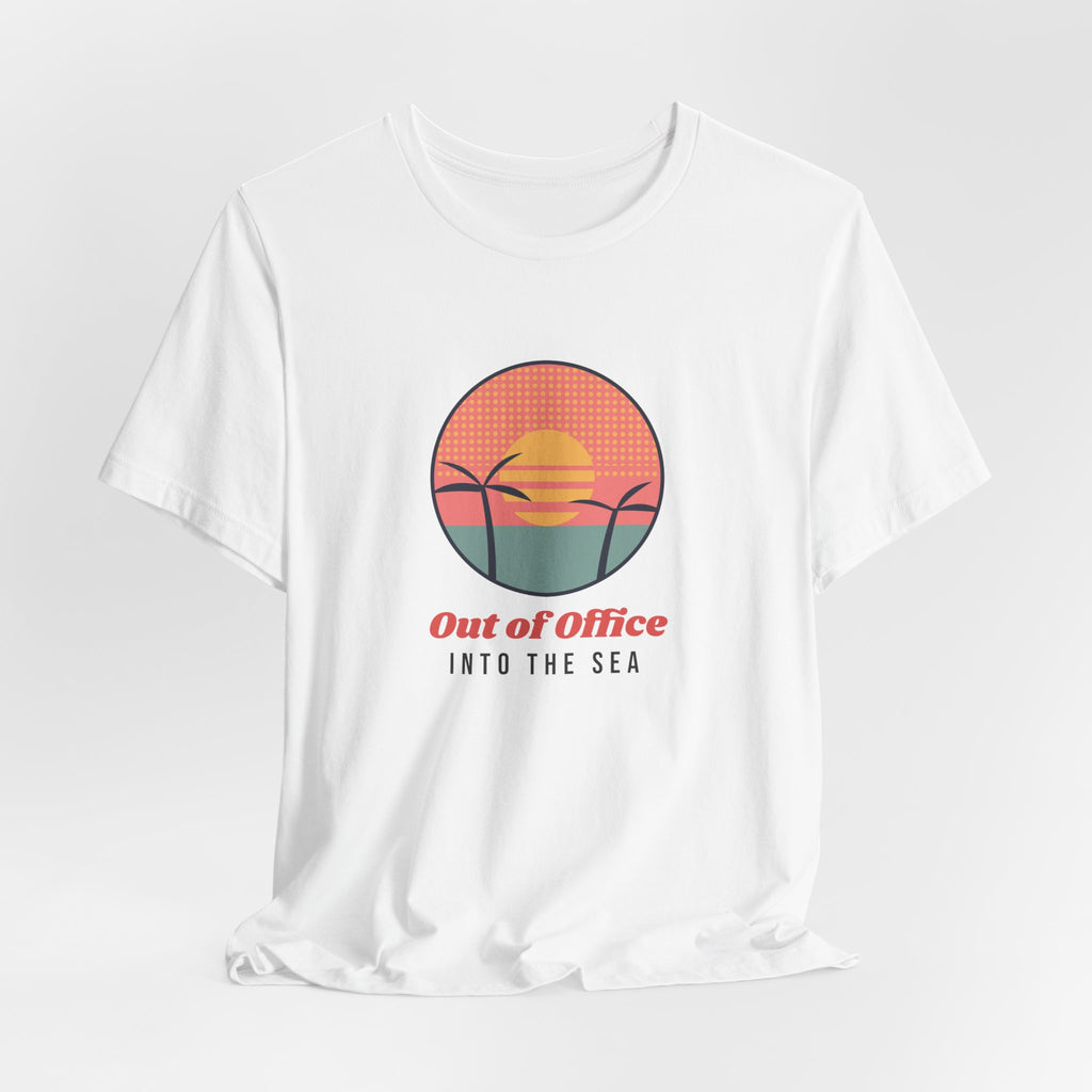 Retro Beach Shirt Out Of Office Into The Sea