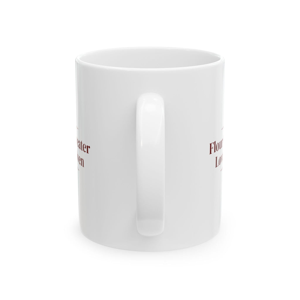 Christmas Baking Coffee Mug Flour On My Sweater Love In The Oven