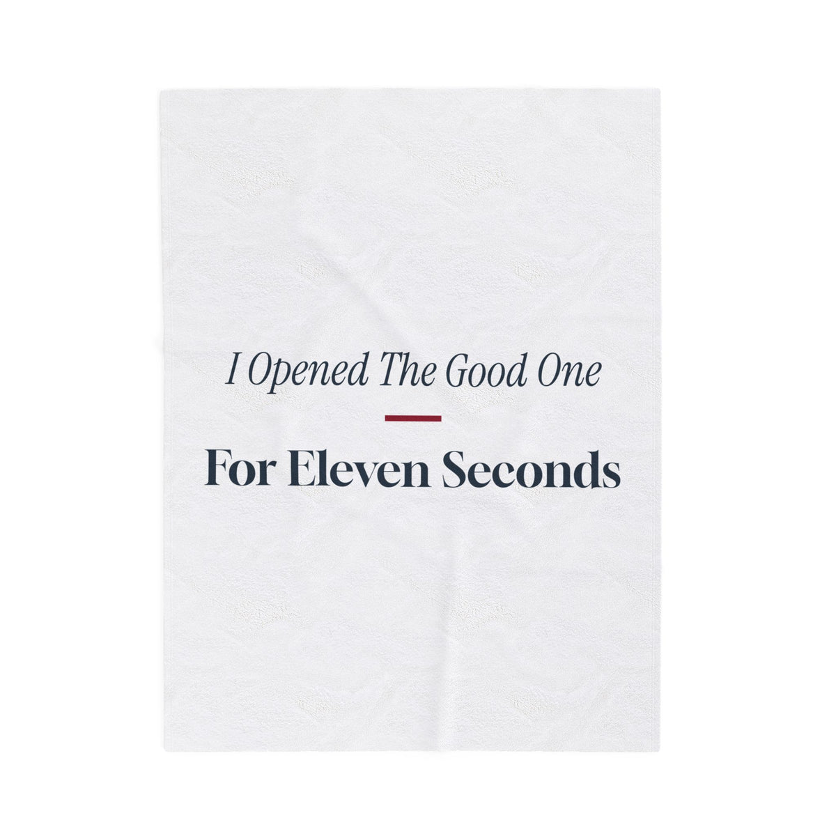 Funny White Elephant Throw Blanket I Opened The Good One Eleven Seconds