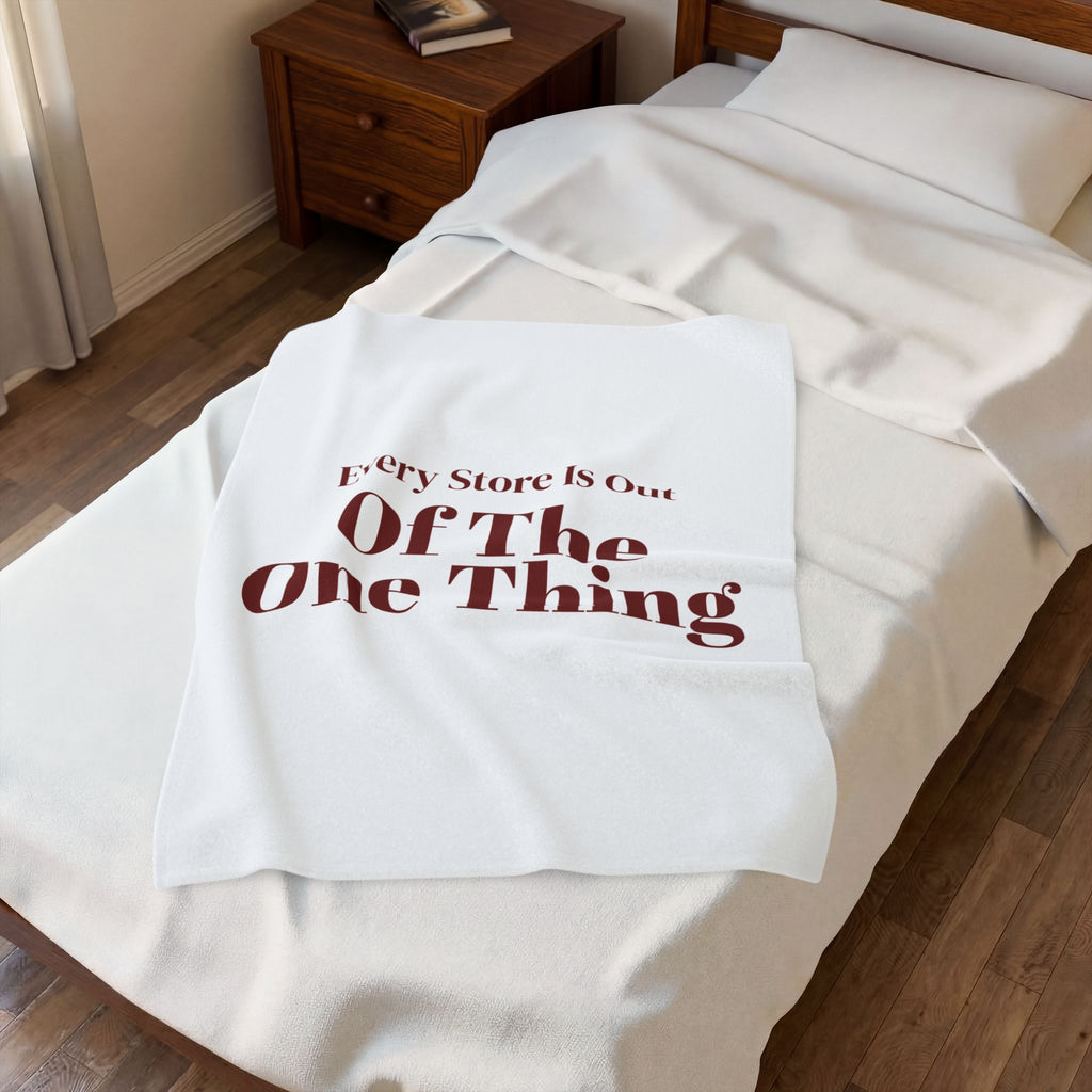 Funny Christmas Shopping Throw Blanket Every Store Is Out Of The One Thing