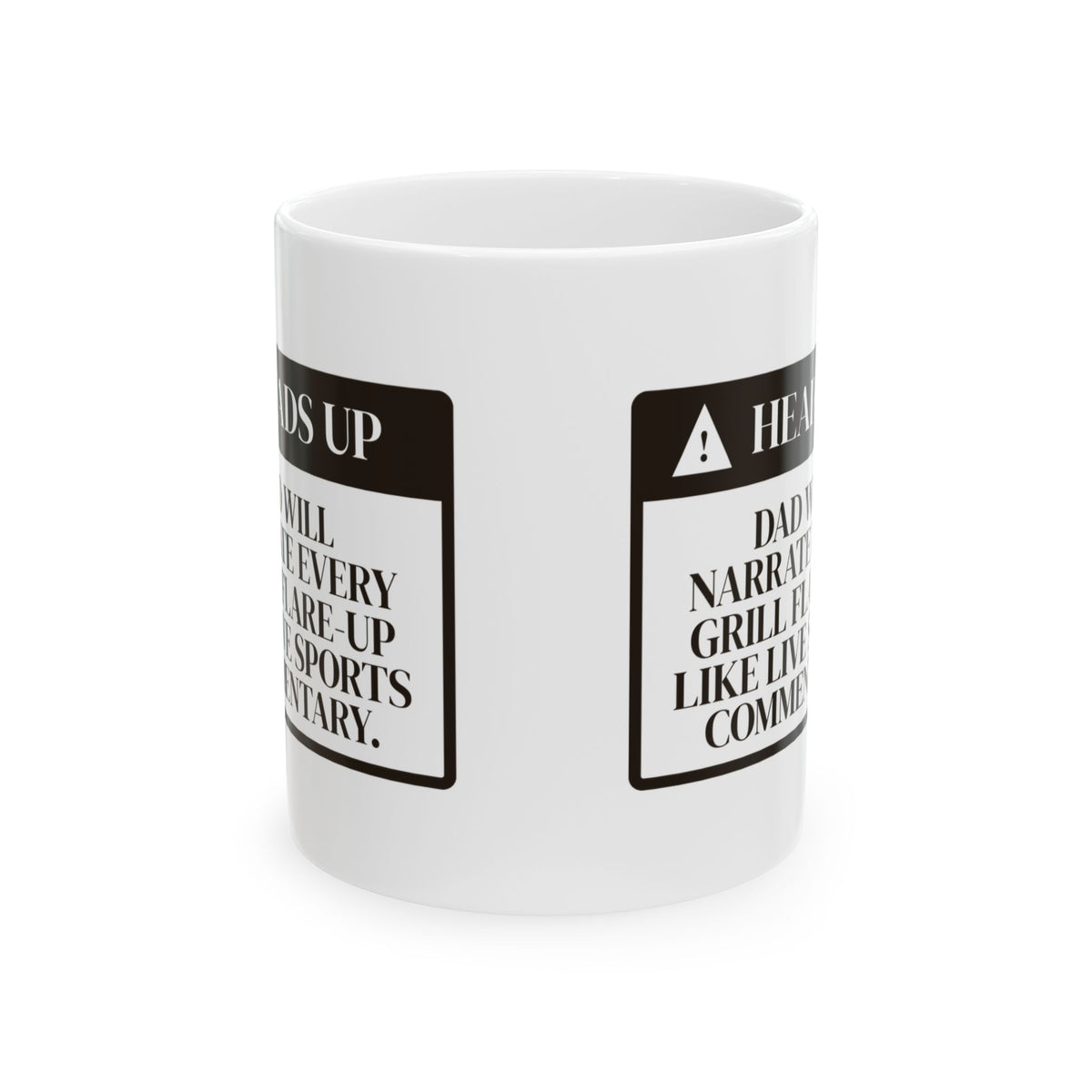 Funny Dad Grill Flare-Up Warning Coffee Mug For Dad