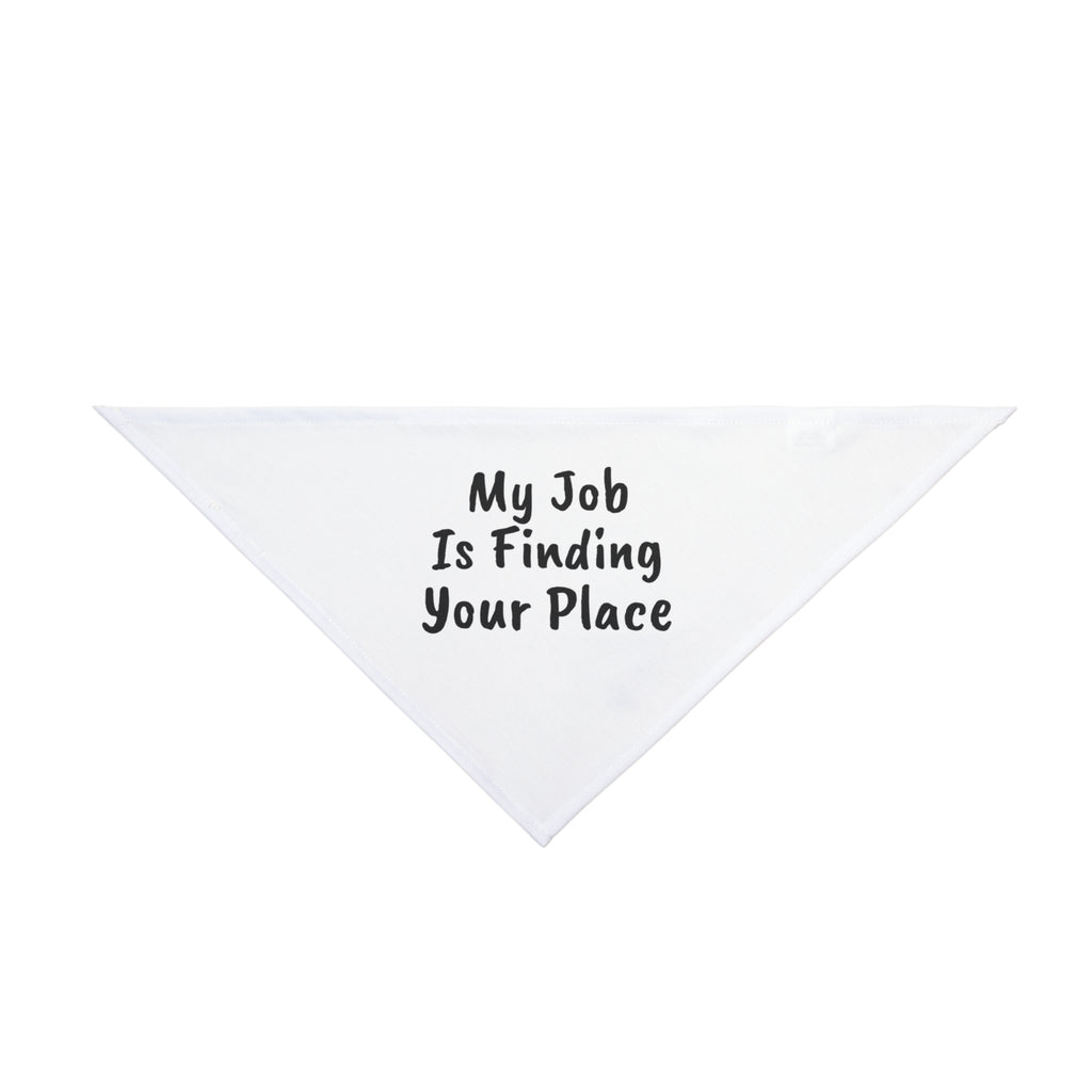 Clever Delivery Driver Dog Bandana "My Job Finding Your Place" Wit