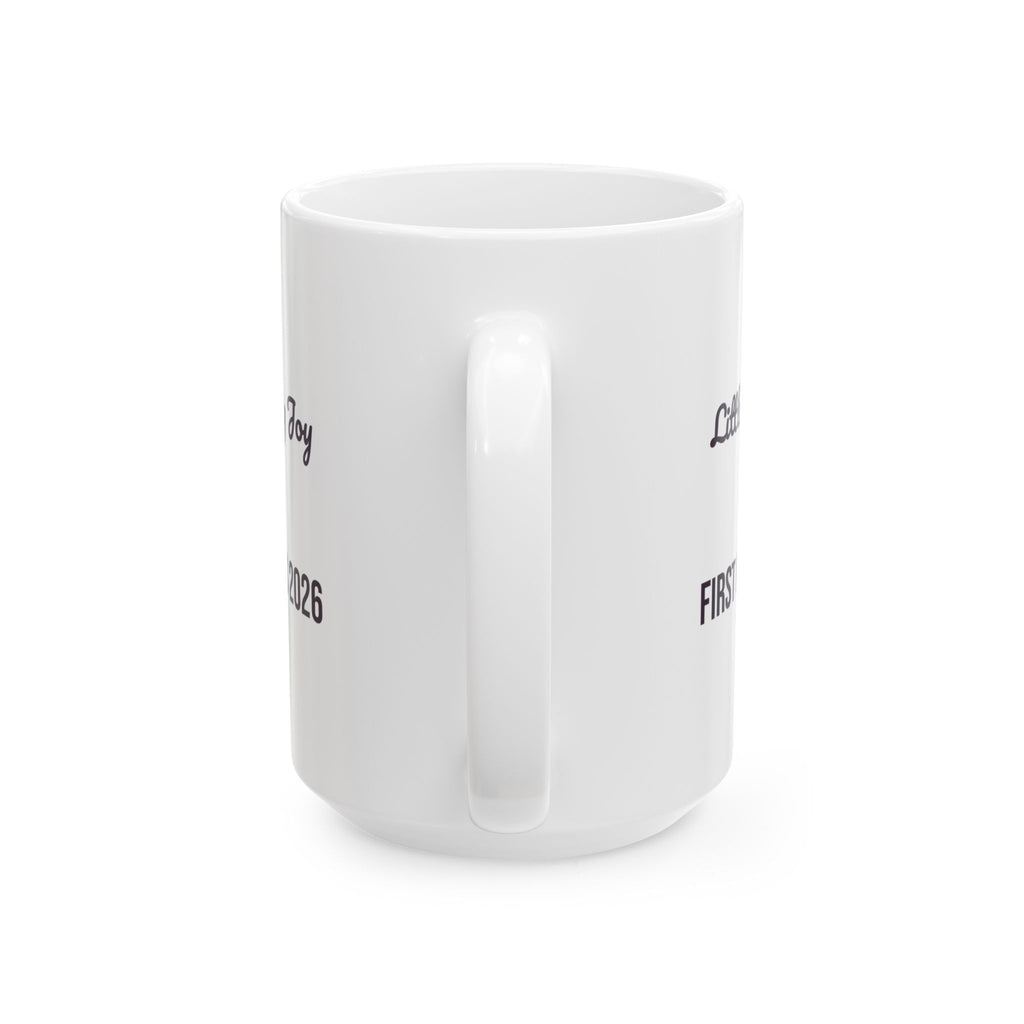 Babys First Christmas 2026 Coffee Mug Little Feet Big Joy For Parents