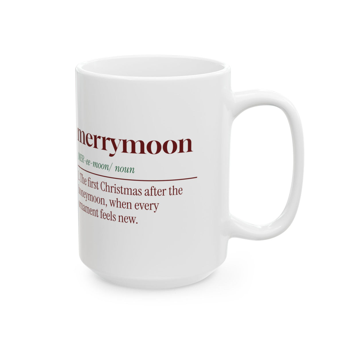 Christmas Coffee Mug Merrymoon Dictionary Definition Newlyweds