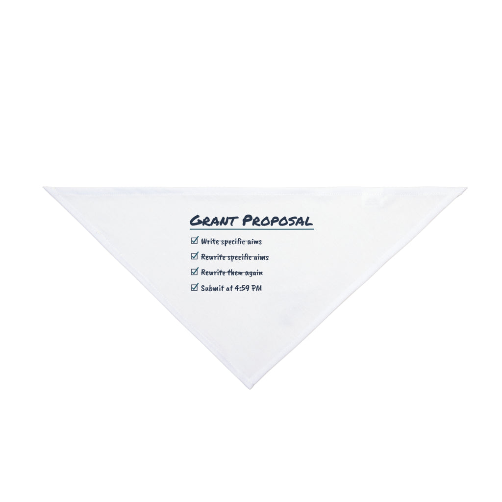 Funny Scientist Dog Bandana Grant Proposal Checklist For Scientists