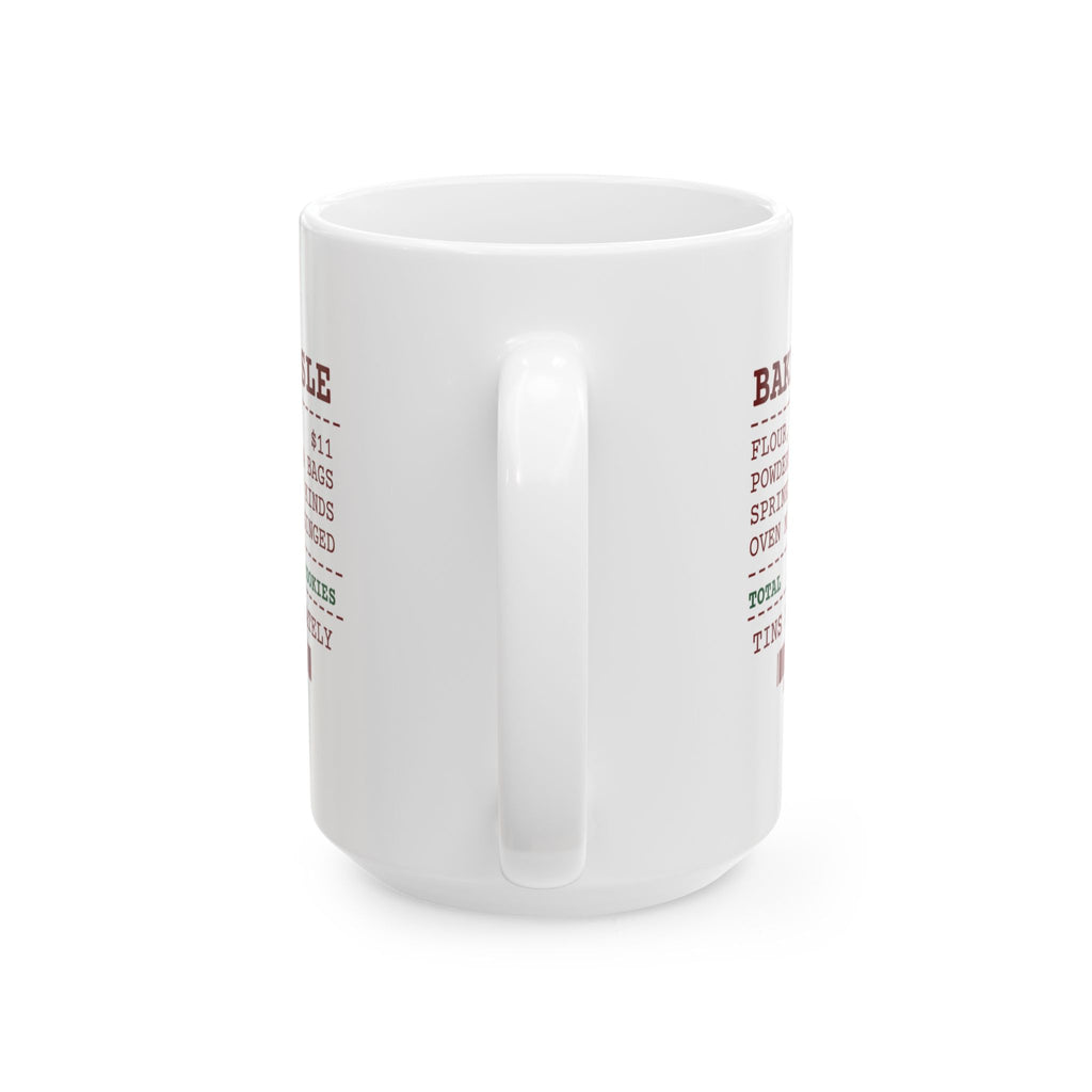 Funny Christmas Cookie Coffee Mug Baking Aisle Receipt For Bakers