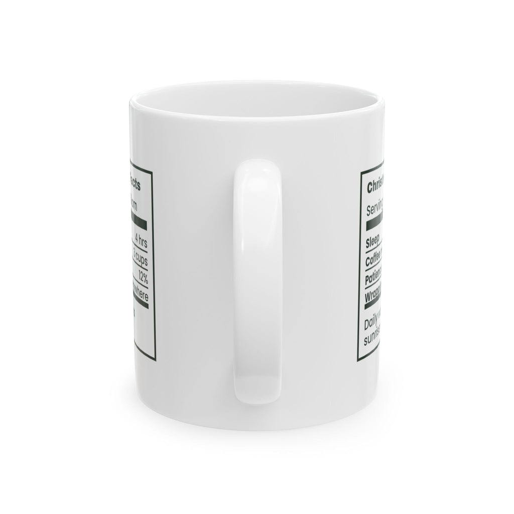 Funny Christmas Family Coffee Mug Christmas Morning Facts For Parents