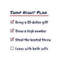 Funny White Elephant Sticker Swap Night Plan Checklist