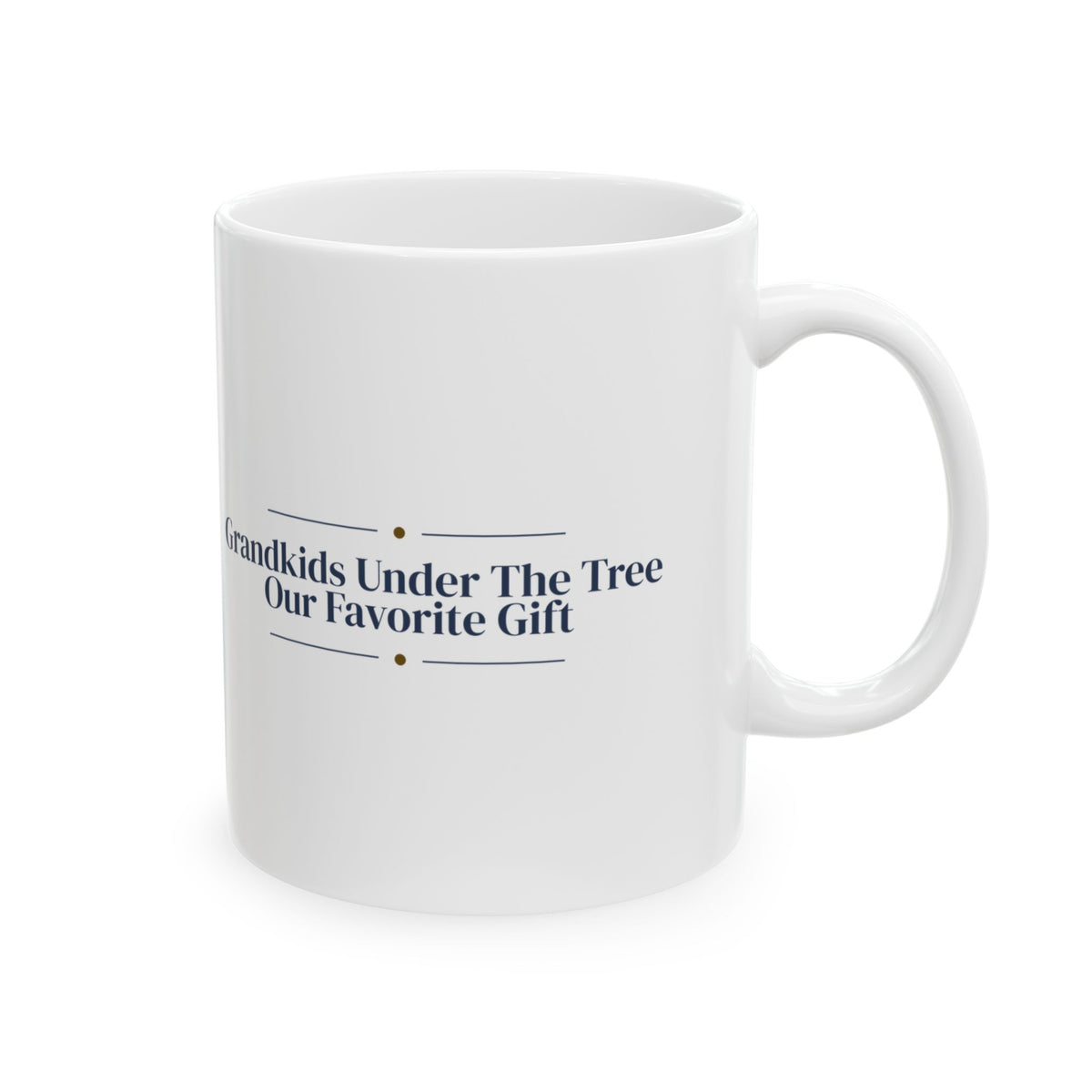 Christmas Grandparents Coffee Mug Grandkids Under The Tree Keepsake