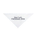 Our Cat's Christmas 2026 Dog Bandana Classic Serif For Cat Lovers