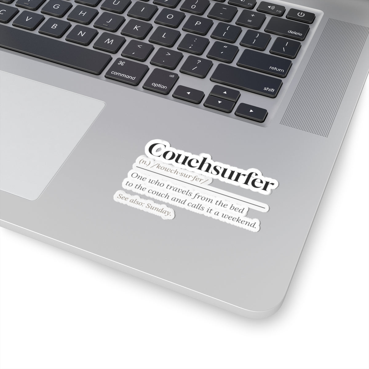 Funny Lazy Weekend Sticker Couchsurfer Definition