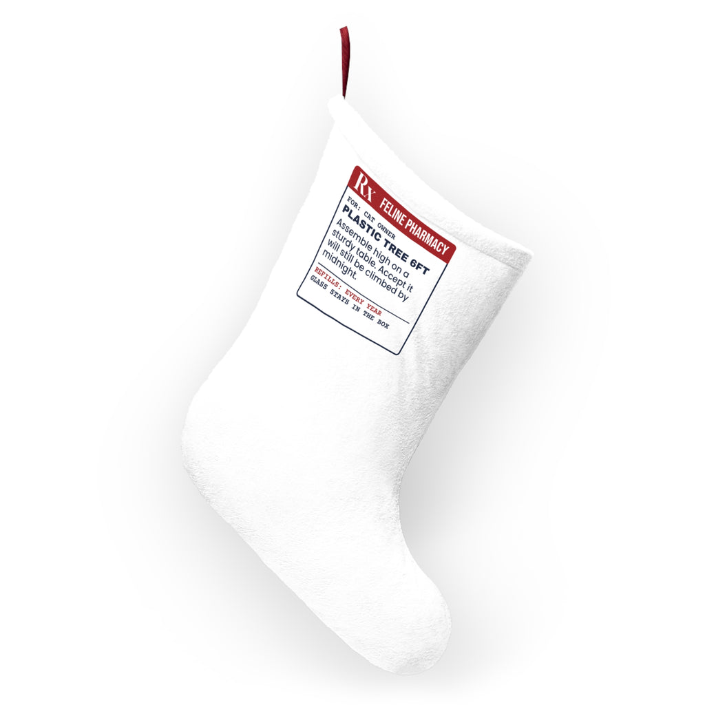 Funny Christmas Stocking Plastic Tree 6ft Prescription For Cat