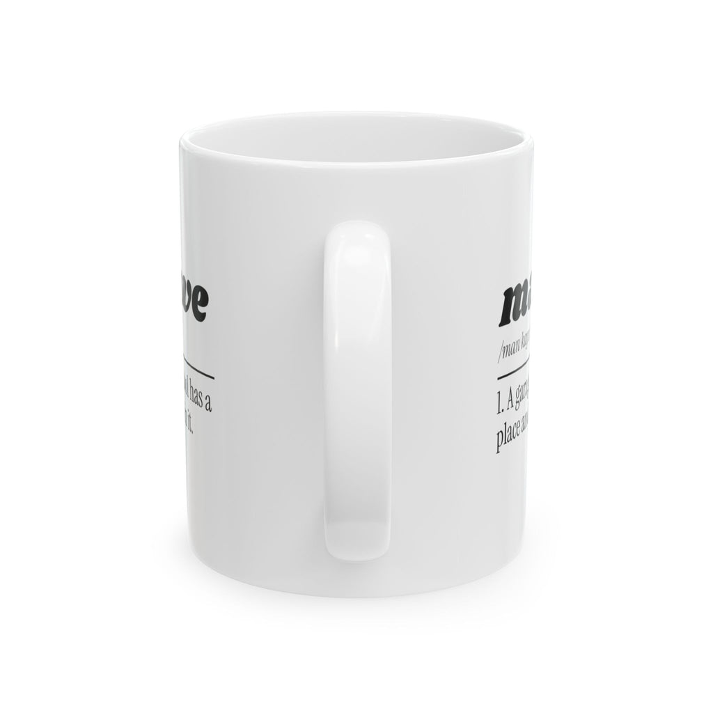Funny Garage Dad Coffee Mug Man Cave Definition For Dad